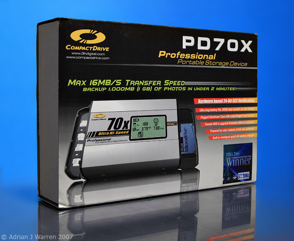 CompactDrive PD70X - packaging